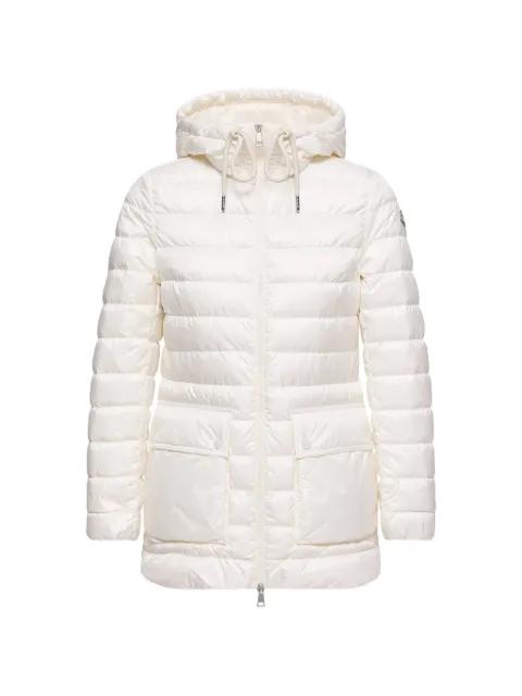 hoodied quilted coat by MONCLER