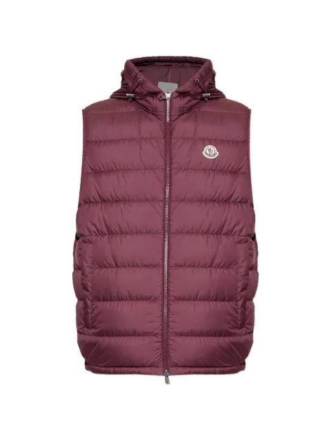 hoodied quilted gilet by MONCLER