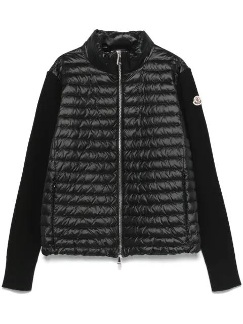 knitted-sleeve padded jacket by MONCLER