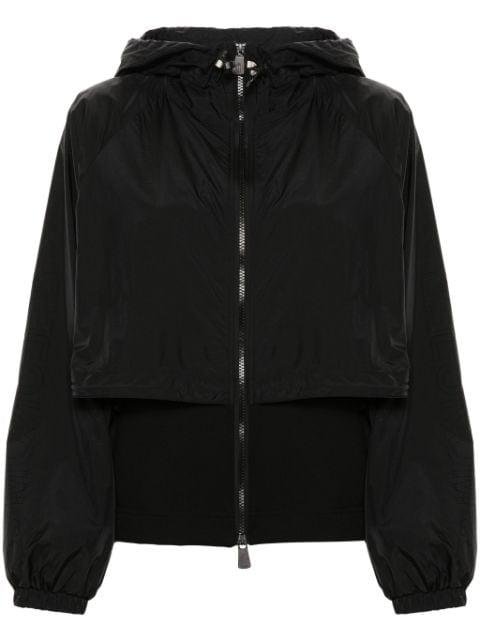 layered hoodied jacket by MONCLER