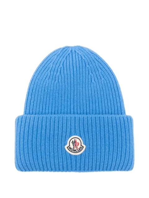 logo-appliqué beanie by MONCLER