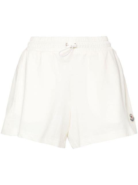 logo-appliqué jersey shorts by MONCLER