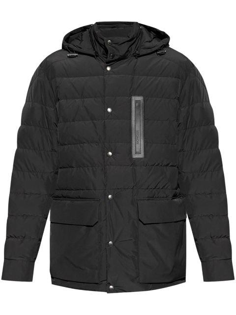 logo-appliqué padded coat by MONCLER