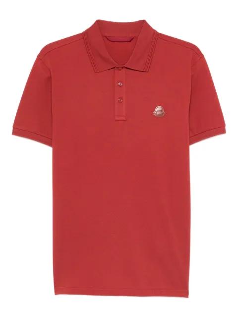 logo-appliqué polo shirt by MONCLER