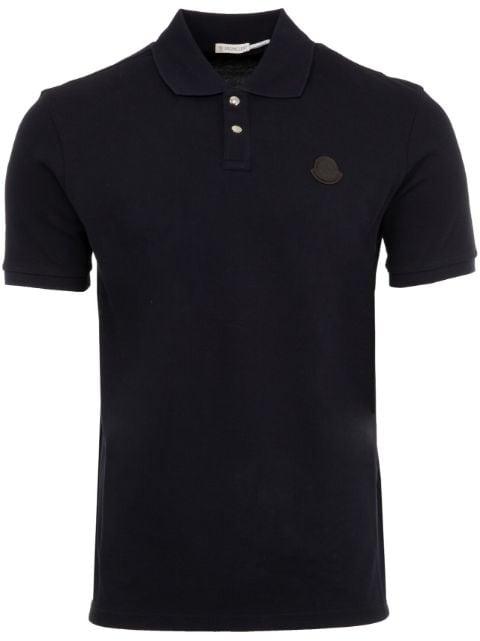 logo-appliqué polo shirt by MONCLER