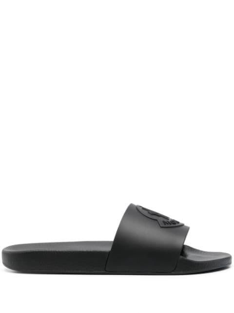 logo-embossed slides by MONCLER