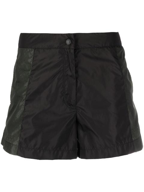 logo-embossed two-tone shorts by MONCLER