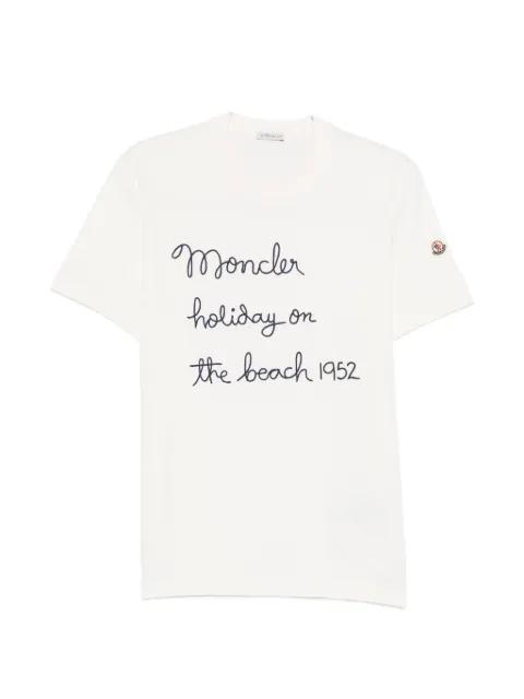 logo-embroidered T-shirt by MONCLER