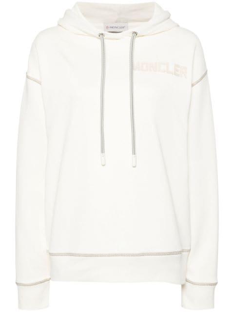 logo-embroidered hoodie by MONCLER