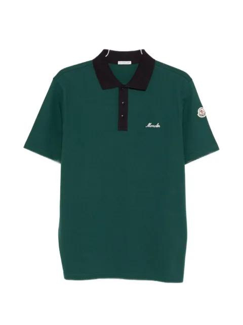 logo-embroidered polo shirt by MONCLER