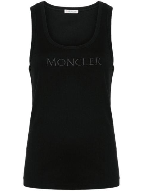 logo-embroidered tank top by MONCLER