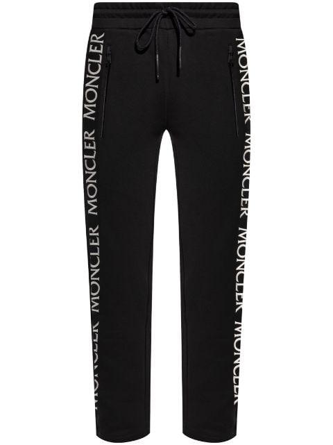 logo-embroidered track pants by MONCLER