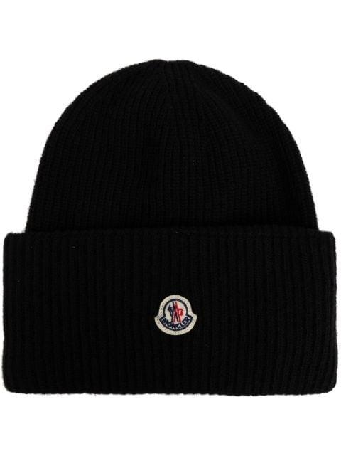 logo patch beanie by MONCLER