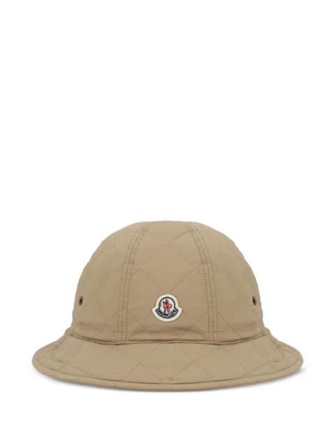 logo-patch bucket hat by MONCLER