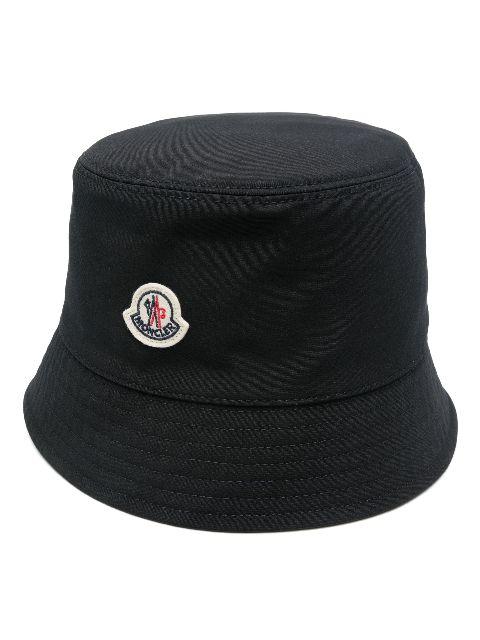 logo-patch bucket hat by MONCLER