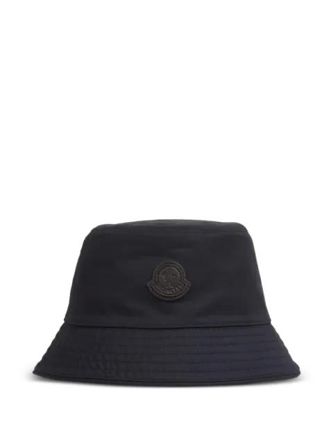 logo-patch bucket hat by MONCLER