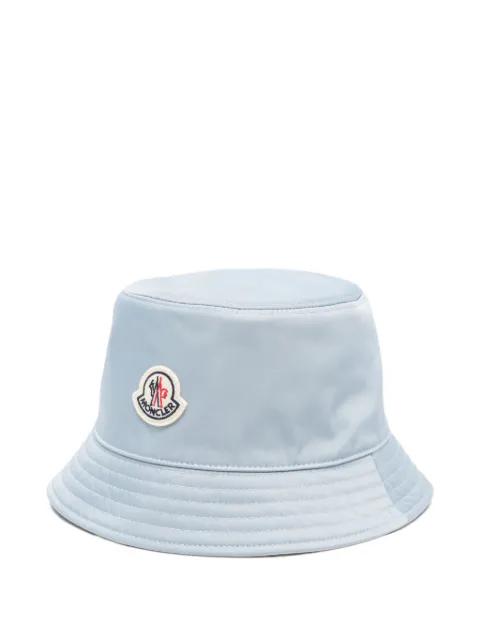 logo-patch bucket hat by MONCLER