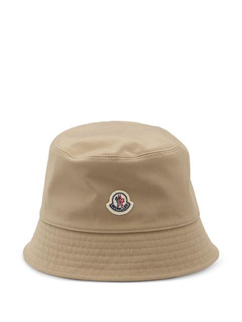 logo-patch bucket hat by MONCLER