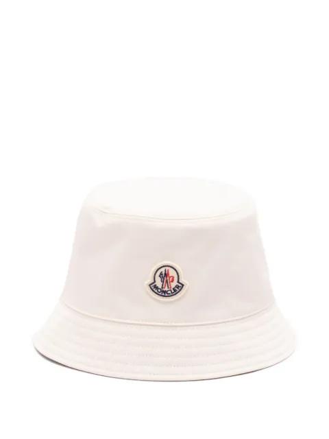 logo-patch bucket hat by MONCLER
