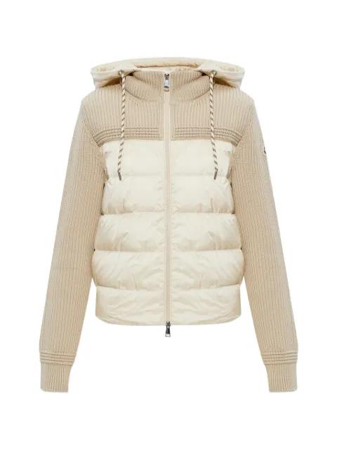 logo-patch cardigan by MONCLER