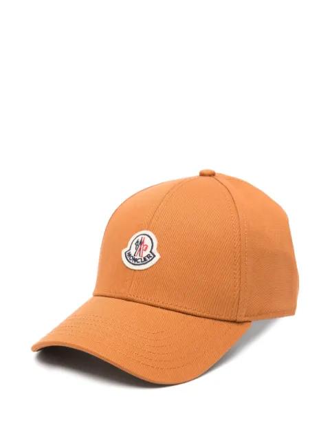 logo-patch cotton cap by MONCLER