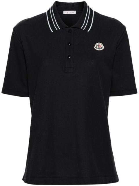 logo-patch cotton polo shirt by MONCLER