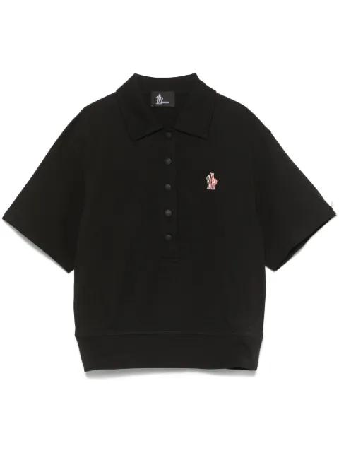 logo-patch cotton polo shirt by MONCLER