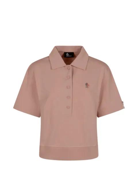 logo-patch cotton polo shirt by MONCLER