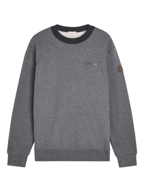 logo-patch crew-neck sweatshirt by MONCLER