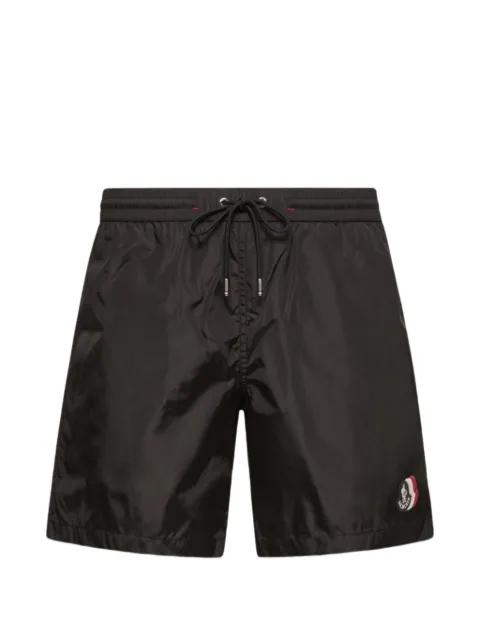 logo-patch drawstring swim shorts by MONCLER