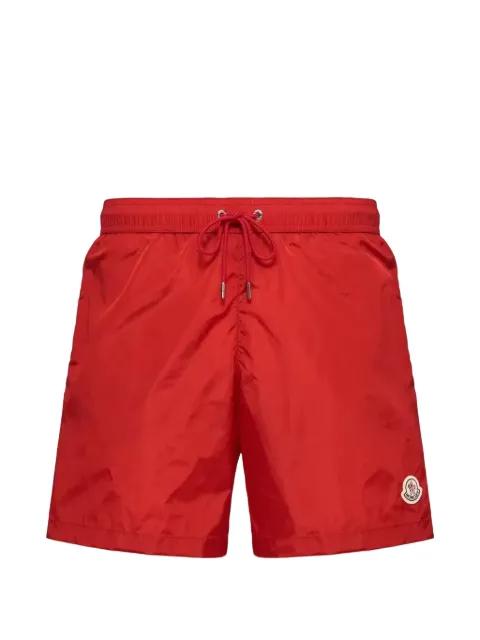 logo-patch drawstring swim shorts by MONCLER