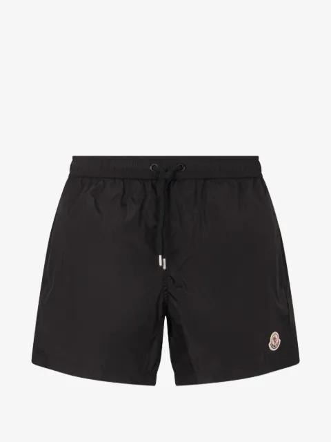 logo-patch drawstring swim shorts by MONCLER