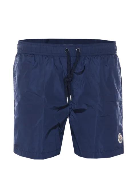 logo-patch drawstring swim shorts by MONCLER