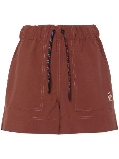 logo-patch froissé shorts by MONCLER