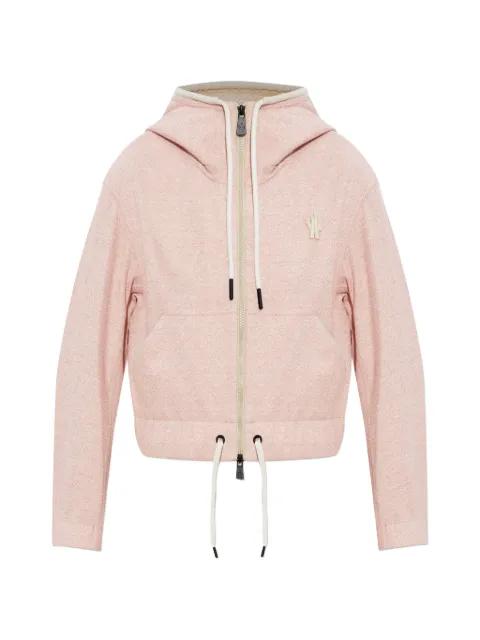 logo-patch hoodie by MONCLER