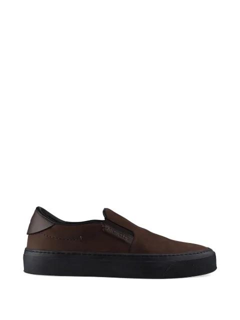 logo-patch loafers by MONCLER