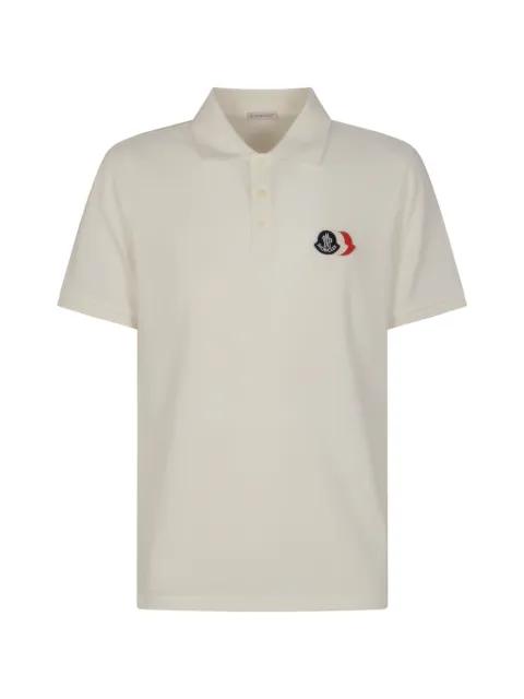 logo-patch piqué polo shirt by MONCLER