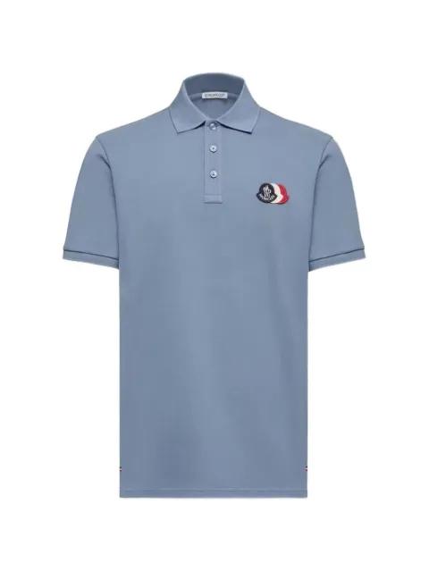 logo-patch polo shirt by MONCLER