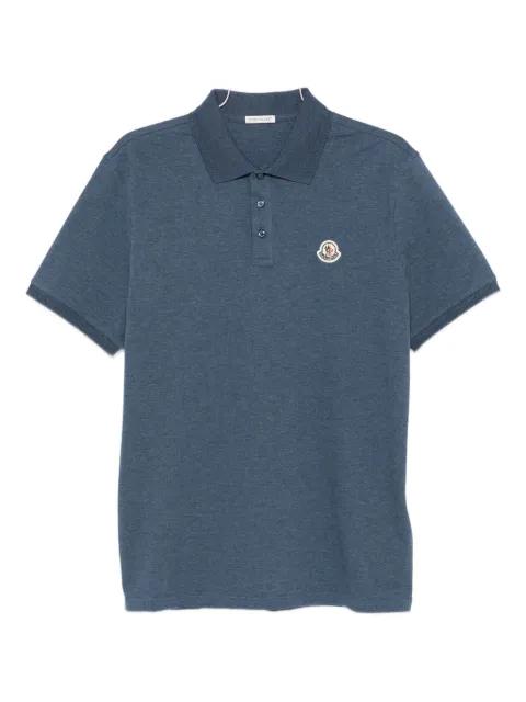 logo-patch polo shirt by MONCLER