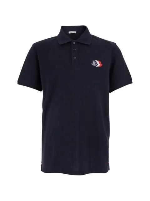 logo-patch polo shirt by MONCLER