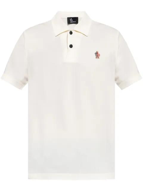 logo-patch polo shirt by MONCLER