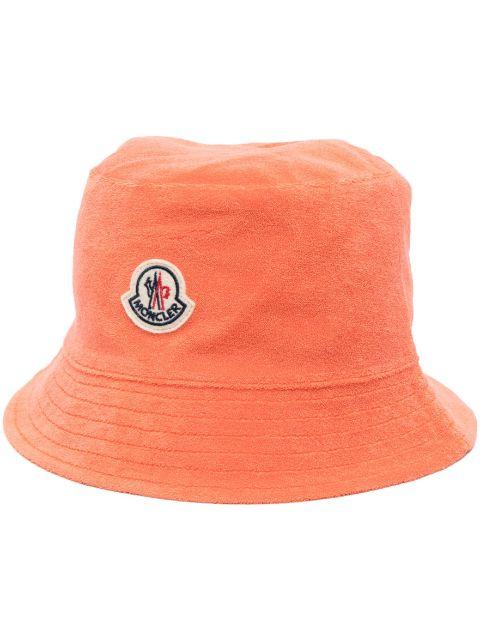 logo-patch reversible bucket hat by MONCLER