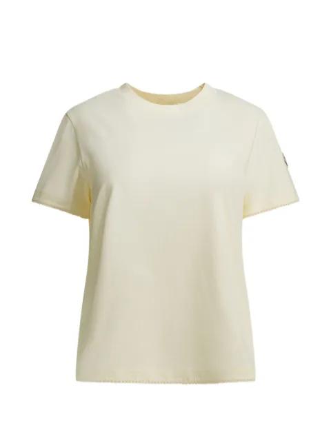 logo-patch scalloped-trim T-shirt by MONCLER