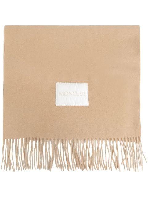 logo-patch scarf by MONCLER