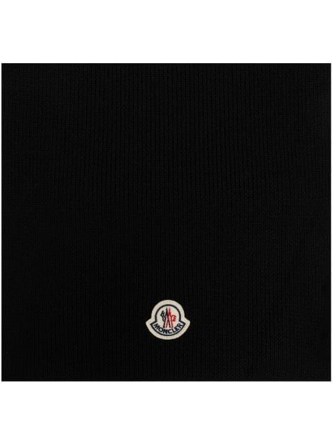 logo-patch scarf by MONCLER