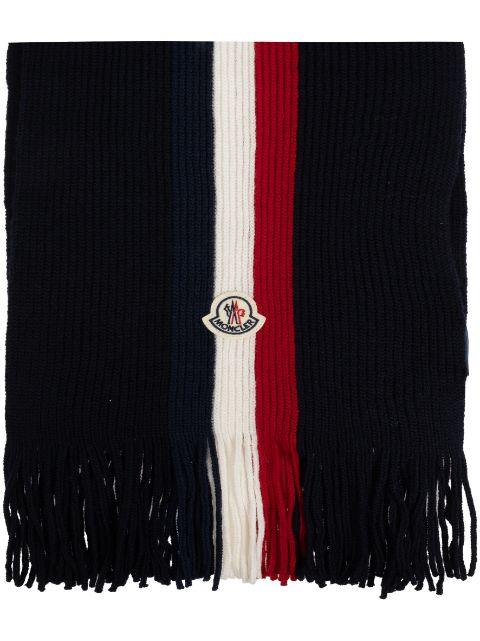 logo-patch scarf by MONCLER