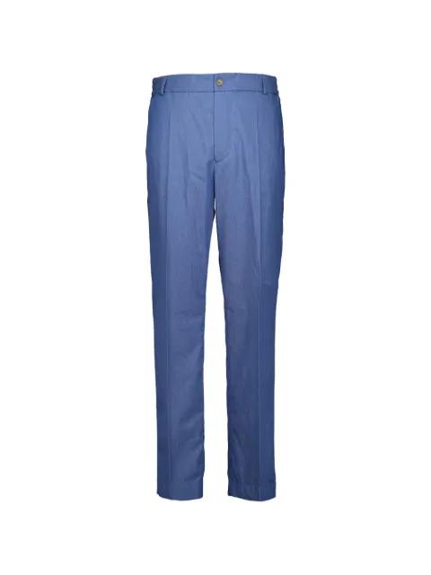 logo-patch straight-fit trousers by MONCLER