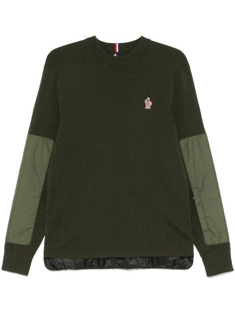 logo-patch sweater by MONCLER