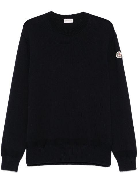 logo-patch sweater by MONCLER