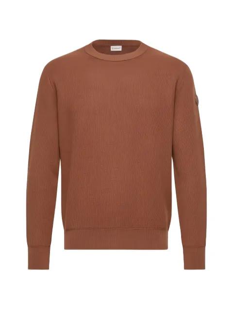 logo-patch sweater by MONCLER
